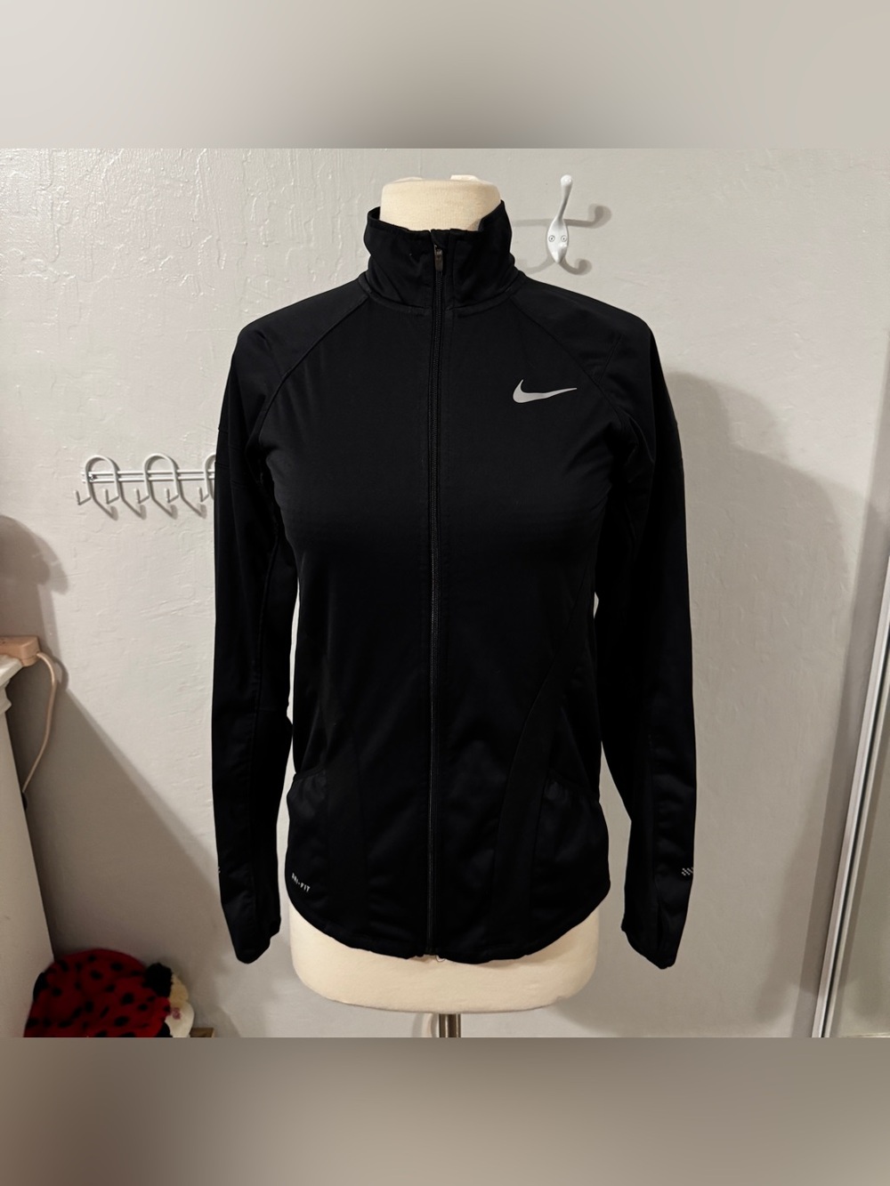 Nike Running Dri-Fit BBL Style Jacket Black & White